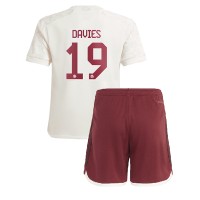 Dětský Fotbalový dres Bayern Munich Alphonso Davies #19 2023-24 Třetí Krátký Rukáv (+ trenýrky)